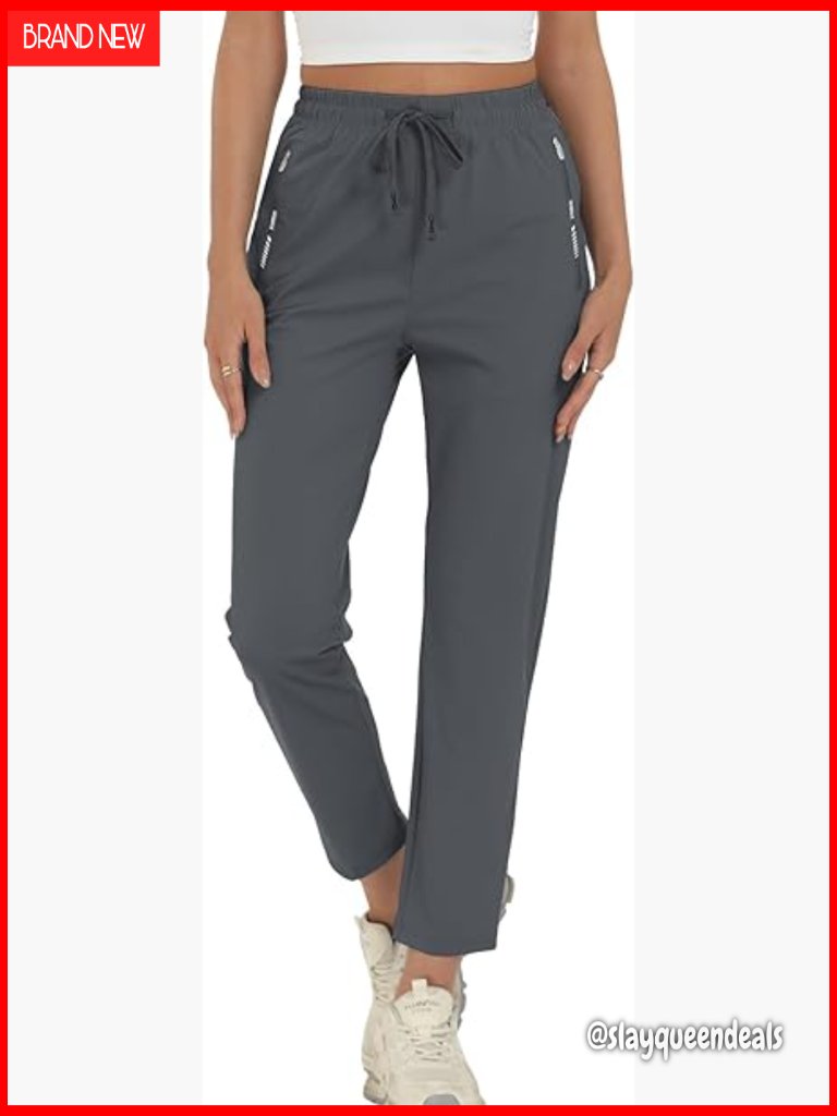 Stretchy Joggers With Zip Pockets For Running